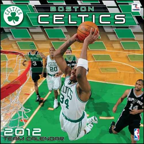 John F. Turner Boston Celtics 2012 Wall Calendar - 12X12