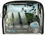 Flybags - TSA Compliant Toiletry Bag with Gray Dagger Insert and Leather Trim