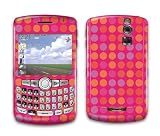 Pink Polka Dots Design Decal Protective Skin Sticker for Blackberry Curve