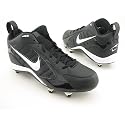 NIKE Land Shark Mid D New Football Detachable Cleats Shoes Black Mens