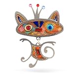 quirky cat pin
