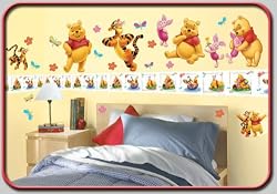 DISNEY Winnie The Pooh Decorative Wall Stickers - one color, one size
