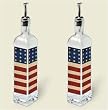Artworks olive oil bottle ~ Grand Old Flag ~ set of 2 bottles code 029