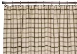 Logan Large Scale Plaid Bathroom Shower Curtain, Green