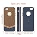 Slicoo Slim Handmade Natural Wooden Case for iPhone 5/ 5s - Black Walnut