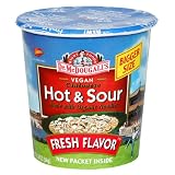 Dr. McDougall's Right Foods Vegan Hot & Sour Noodle Soup, 1.9-Ounce Cups (Pack of 12)