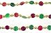 9 Ft. Green & Red Sparkling Sequin Beaded Christmas Garland