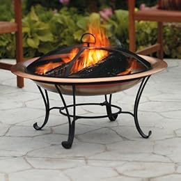 copper cauldron fire pit