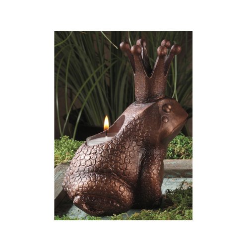 Frog Prince Tealight Holder - Crouching