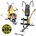 Gold's Gym Power Rod Multi Gym/Weight Bench With 200lb Resistance Weights Stack!