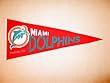 Miami Dolphins - NFL Football Throwbacks (Pennants)