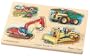 Melissa & Doug Deluxe Wooden Construction Sound Peg Puzzle