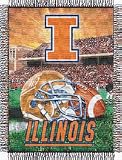 Illinois Fighting Illini NCAA Licensed Home Field Advantage Series 48 x 60 Throw Blanket
