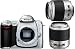 Nikon D50 SLR-Digitalkamera (6 Megapixel) silber + DX 18-55 & 55-200