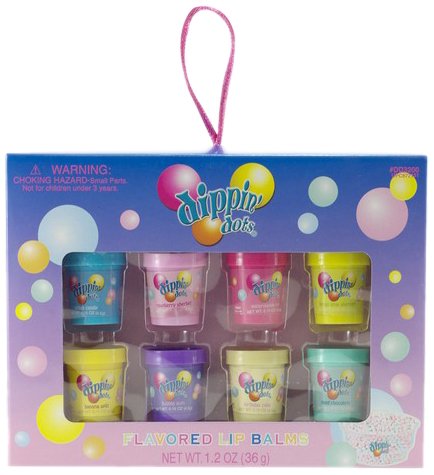 Dippin Dots 8 Pieces Flavored Lip Balm Set