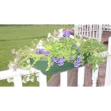 White Planter Rectangular Deck Design Fits 2 in x 6 in Rail by Apollo