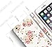 iPhone 6 Vintage Case, Akna Retro Floral Series[3D Pattern][Slim Cover][Semi-soft Rubber Oil Coating][Vintage Flower Pattern]Back Case for iPhone 6 - 4.7” iPhone - [Vintage White]