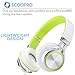 ECOOPRO Over Ear Stereo Headphones for MP3 MP4 PC Tablets Mobiles- Adjustable, Lightweight & Portable Green