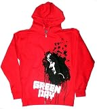 Green Day Dark Face Red Zip-up Hoodie Sweatshirt Jacket (Men's
Medium)