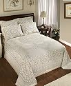 Stylemaster Concord Center Motif King Woven Bedspread, Beige