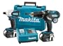 Makita LXT202 18-Volt Hammer Drill & Impact Driver Lithium-Ion Combo Kit