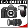Olympus Evolt E-3 10.1MP Digital SLR Camera with Mechanical Image Stabilization with ED 12-60mm f/2.8-4.0 Lens and FL-50R Flash