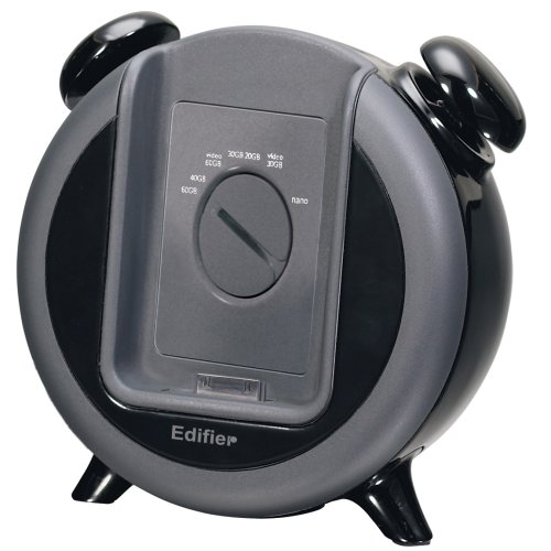 Edifier I-f200 Plus Double Bell Alarm Clock Retro Ipod Docking Station/charger - Black Picture