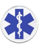 BLUE EMT SYMBOL Fire and Rescue Heroes 2.5 inch Sew-on Patch
