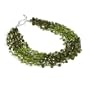 Glass Beads and Thread Green Necklace "Knotty but Nice Necklace [Green]" -Fair Trade Gifts