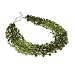 Glass Beads and Thread Green Necklace