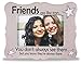 BANBERRY DESIGNS Friend Picture Frame - Birthday Gift for Female Friends - Bestie Photo Frame - Sentimental Saying - Frame measures 8