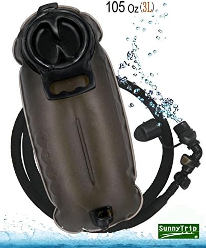Sunnytrip Horn Hydration Bladder 70 Oz/2-litre, Bent Mousepiece for Easy Water Drinking, New Design, Durable Built, Odorless, Best for Hiking, Cycling, Training, Hydro Backpack