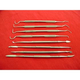 8 Dental Tools - Carvers and Picks