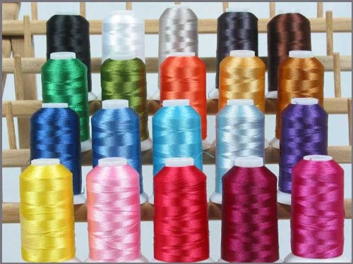 20 Cone Set Polyester Thread - Essential Colors