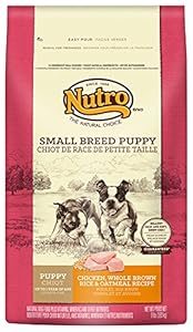 The Nutro Company Small Breed Puppy Food with Chicken, Whole Brown Rice and Oatmeal Formula, 8-Pound