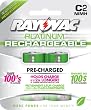 Rayovac Platinum Low Self Discharge NiMH C Size Batteries, 2 Pack