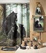 Bear Necessities Fabric Shower Curtain
