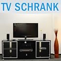 TV-Regal Lowboard Schwarz Glas