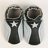 Momo Baby Soft Sole Baby Shoes - Star Black