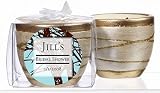 511JuJ6guOL. SL160  Blue Winter Theme Personalized Elegant Scented Pottery Votive   Unassembled