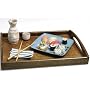 Lipper International Mango Wood Serving Tray with Handles