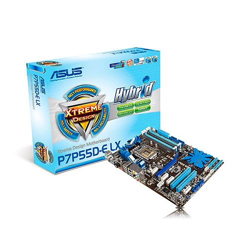【Intel P55 搭載　マザーボード】ASUS Intel LGA1156 DDR3メモリ対応 ATX P7P55D-E LX