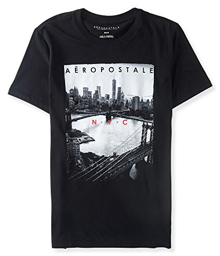 Aeropostale Men's Aero Nyc River Logo Graphic T Shirt