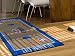 NBA Oklahoma City Thunder Chromo Jet Printed Rectangular Floor Court Runner