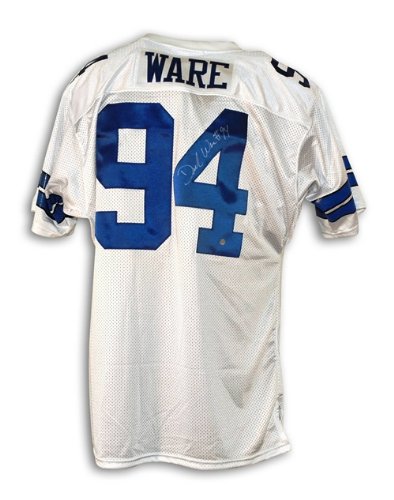 DeMarcus Ware Autographed/Hand Signed Dallas Cowboys White Jersey