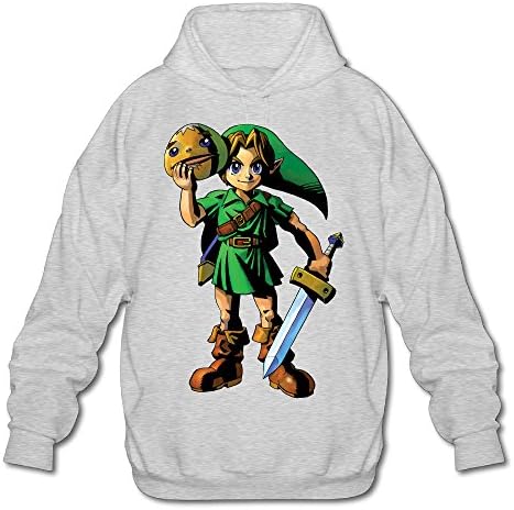 Shehe Men's Legend Zelda Majora Mask Winter Jacket M Ash