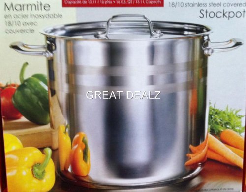 Stockpot With Lid 15.1L 18/10 Stainless steel