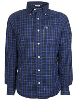 Abercrombie & Fitch Mens Shirt Navy Blue Plaid