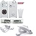 White Leather Case for Apple Ipod Nano + Car Charger for Apple Ipod Nano + Travel / Wall Charger for Apple Ipod Nano