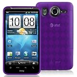 Purple Cruzer Argyle High Gloss TPU Soft Gel Skin Case - For HTC INSPIRE /  ....